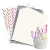Edible Paper, Frosting Sheets A4 Size with 120pcs Wafer Butterflies, Icing Sheets for Cakes Printable, Edible Image Paper, Sugar