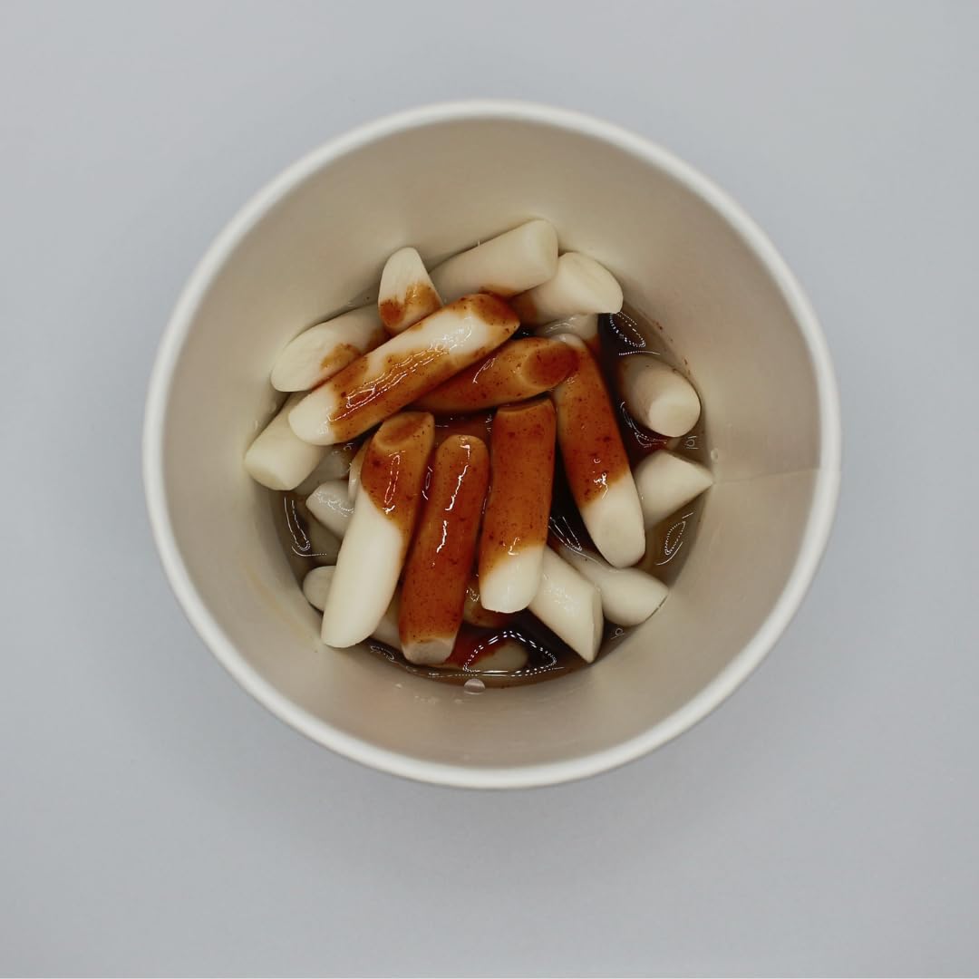 Yopokki Halal Tteokbokki Cup (Original, 2-Pack) - Microwaveable Korean Rice Cake with Mild & Savory Sauce - Quick, Easy, and Hal