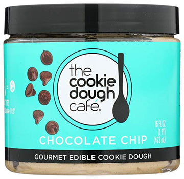 The Cookie Dough Cafe Gourmet Edible Cookie Dough, Chocolate Chip, 16 Fl Oz (Pack Of 8)