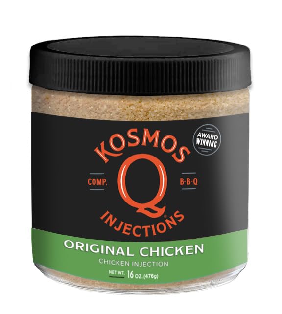 Kosmos Q BBQ Chicken Injection - Original Marinade Seasoning for Whole Chicken, 16 Oz Jar
