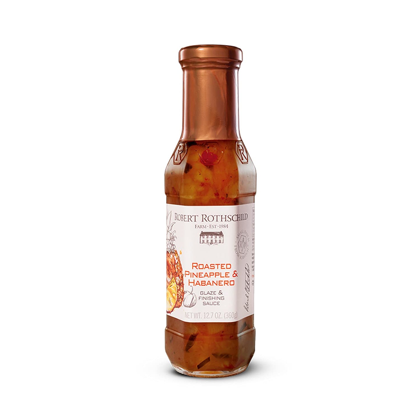 Robert Rothschild Farm Roasted Pineapple & Habanero Gourmet Glaze And Finishing Sauce - Sweet And Spicy Marinade, Glaze Or Dip -