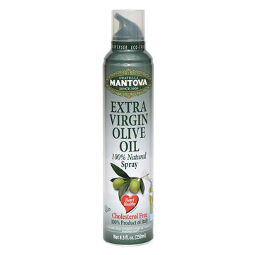 Mantova Extra Virgin Olive Oil Spray 8.5 Oz. Spray Bottle - Manage Oil Amount - Great For Salads & Cooking
