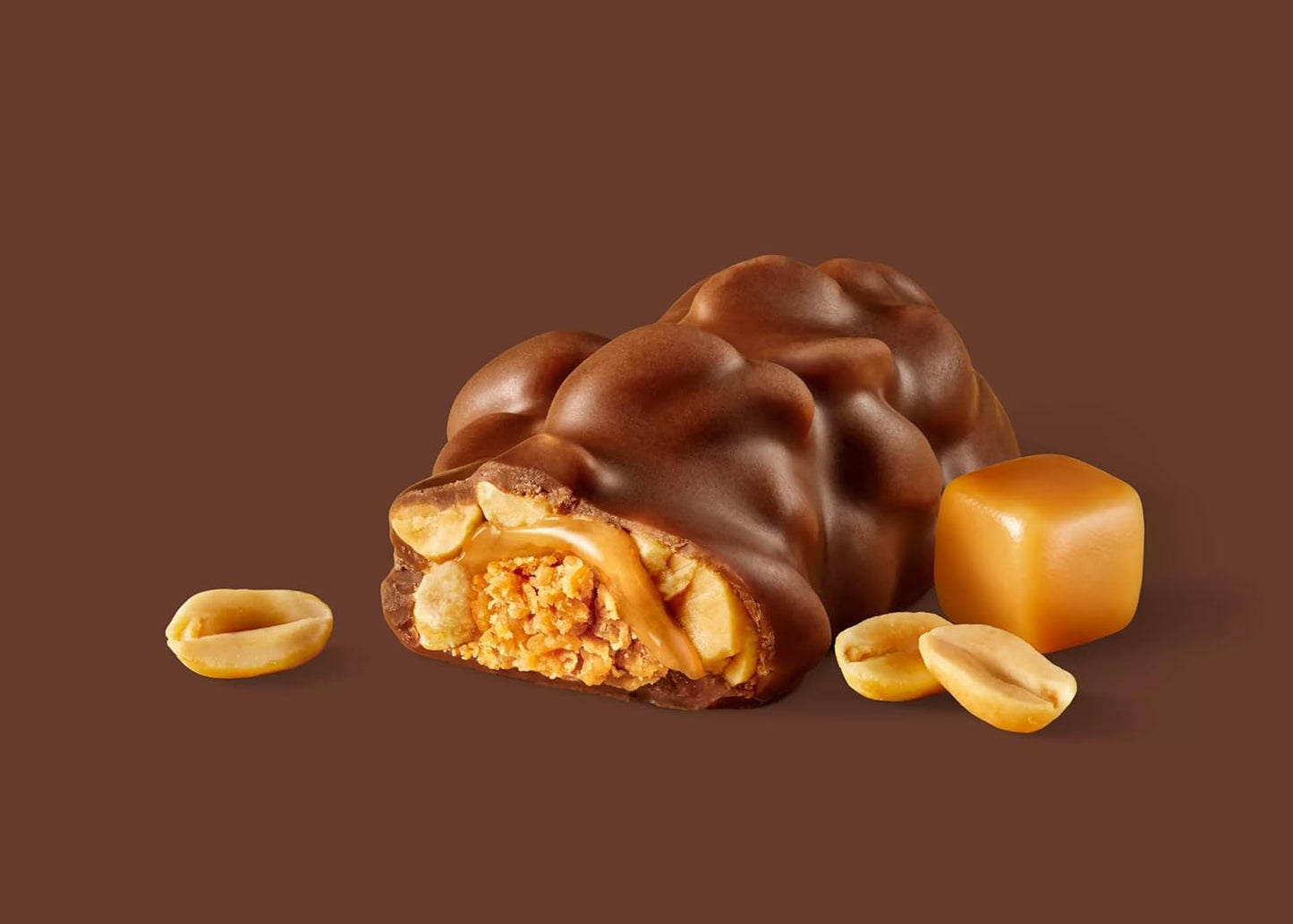 Yummy Chew PayDay Chocolate Snack Size Bars - 35 Individually Wrapped - 2 Pound Pack