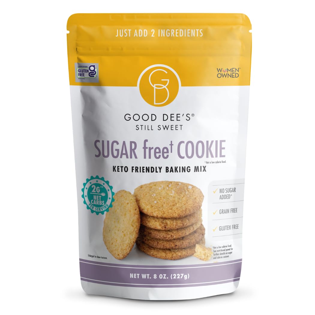 Good Dees Low Carb Baking Mix, Sugar Cookie Mix, Keto Baking Mix, No Sugar Added, Dairy-Free, Gluten Free, Soy-Free, Diabetic, A