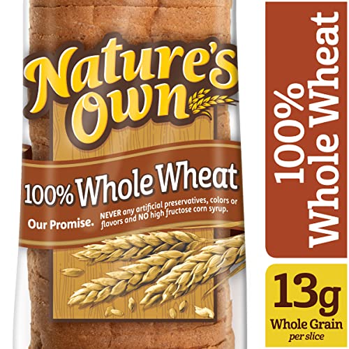 Natures Own 100% Whole Wheat  Whole Wheat Bread  20 oz Loaf
