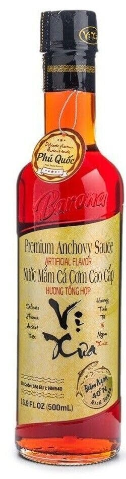 2 Packs - Premium Anchovy Sauce 40N - Nuoc Mam Ca Com Cao Cap Vi Xua 40N - 500Ml