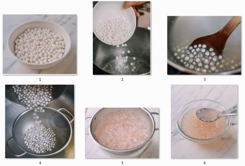 Small Tapioca Boba Pearls (Sago Balls) From Cassava - Create Chewy Perfection In Taiwanese Bubble Boba Milk Tea, Tapioca Pudding