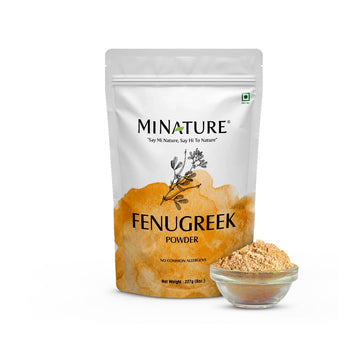 Mi Nature Usda Certified Organic Fenugreek Powder (Trigonella Foenum)(100% Natural, Organically Grown) (227G / (1/2 Lb) / 8 Ounc