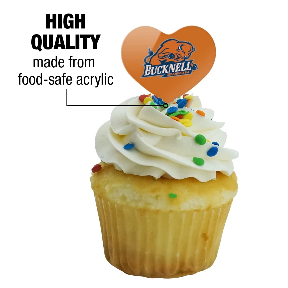 GRAPHICS & MORE Acrylic Cupcake Picks Toppers Set of 6, Bucknell University Design