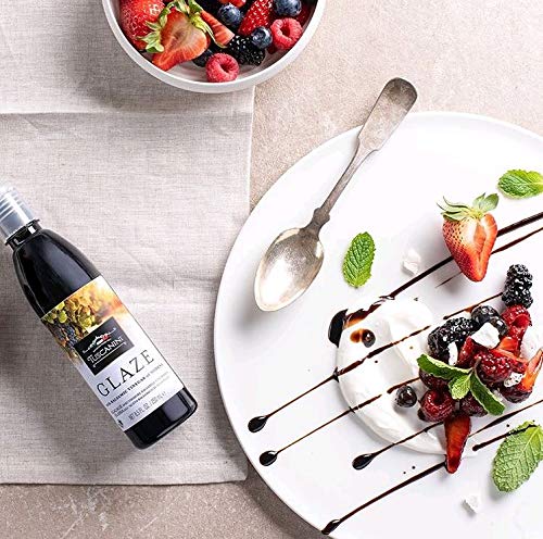 Tuscanini, Balsamic Glaze Made With Kosher Balsamic Vinegar Of Modena Italy, (2 Pack) 8.5Oz Bottle, Balsamic Reduction