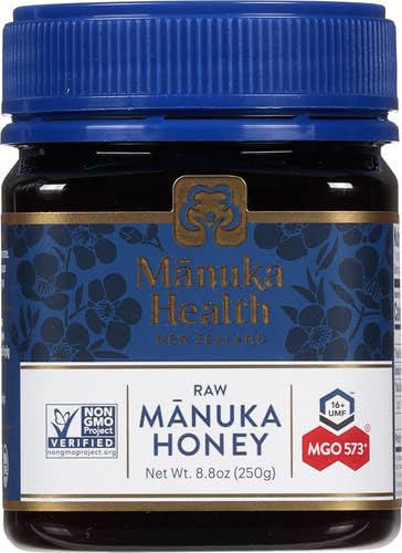 Manuka Health Umf 16+/Mgo 573+ Manuka Honey (250G/8.8Oz), Superfood, Authentic Raw Honey From New Zealand