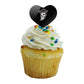 GRAPHICS & MORE Cupcake Picks Set of 6, Acrylic, Heart Love Design, New Mexico State University, One Size