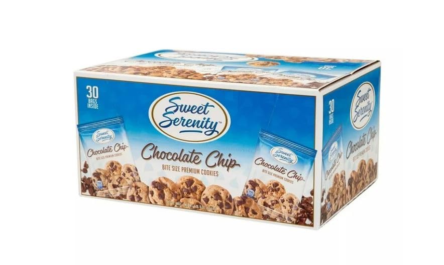 Sweet Serenity Chocolate Chip Cookies Pack Of 30-2Oz Bags