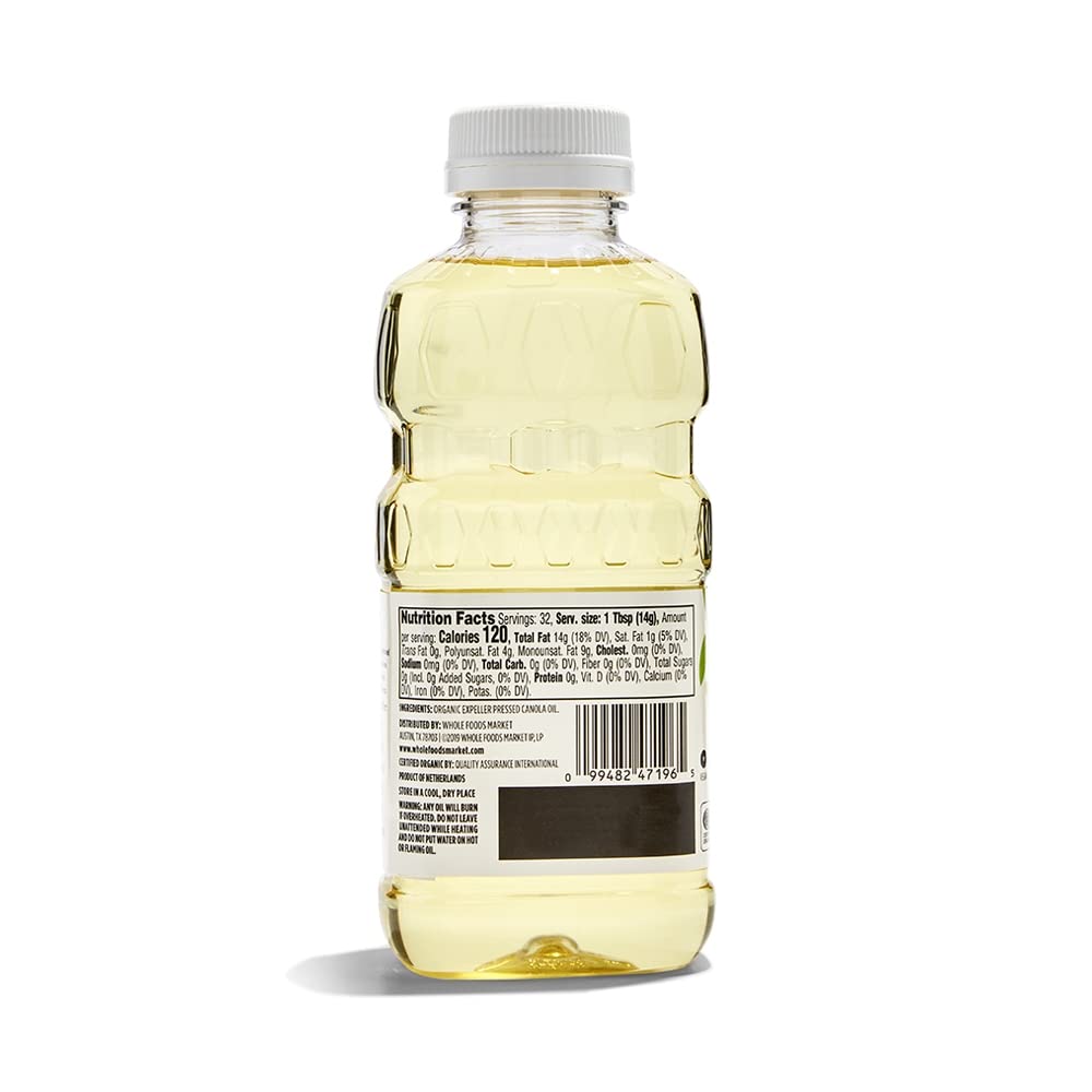 365 By Whole Foods Market, Organic Canola Cooking Oil, 16 Fl Oz