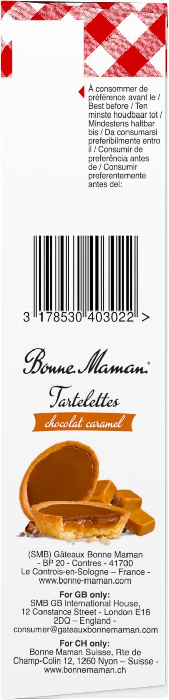 Bonne Maman Chocolate Caramel Tartlet, 135 Gr