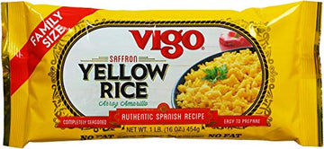 Vigo Authentic Saffron Yellow Rice, Low Fat, 16oz (Yellow Rice, 16 Ounce (Pack of 3))