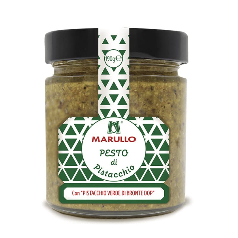 Sanniti Marullo Sicilian Pesto Sauce with Pistachio Cream Spread, 6.7 oz