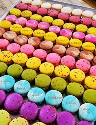 Leilalove Macarons - Mademoiselle De Paris Collections Of 15 - Gift Box Varies In Color - Cookies Are Individually Packaged For