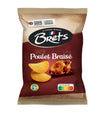 Brets (Le Chipsier Francais) Potato Chips, Roast Chicken (Poulet Braise) Flavor, 125g Bag, Case of 10