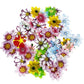 Set Of 48 Edible Mini Flower Cupcake Toppers Wedding Cake Birthday Party Food Decoration Mixed Size & Colour