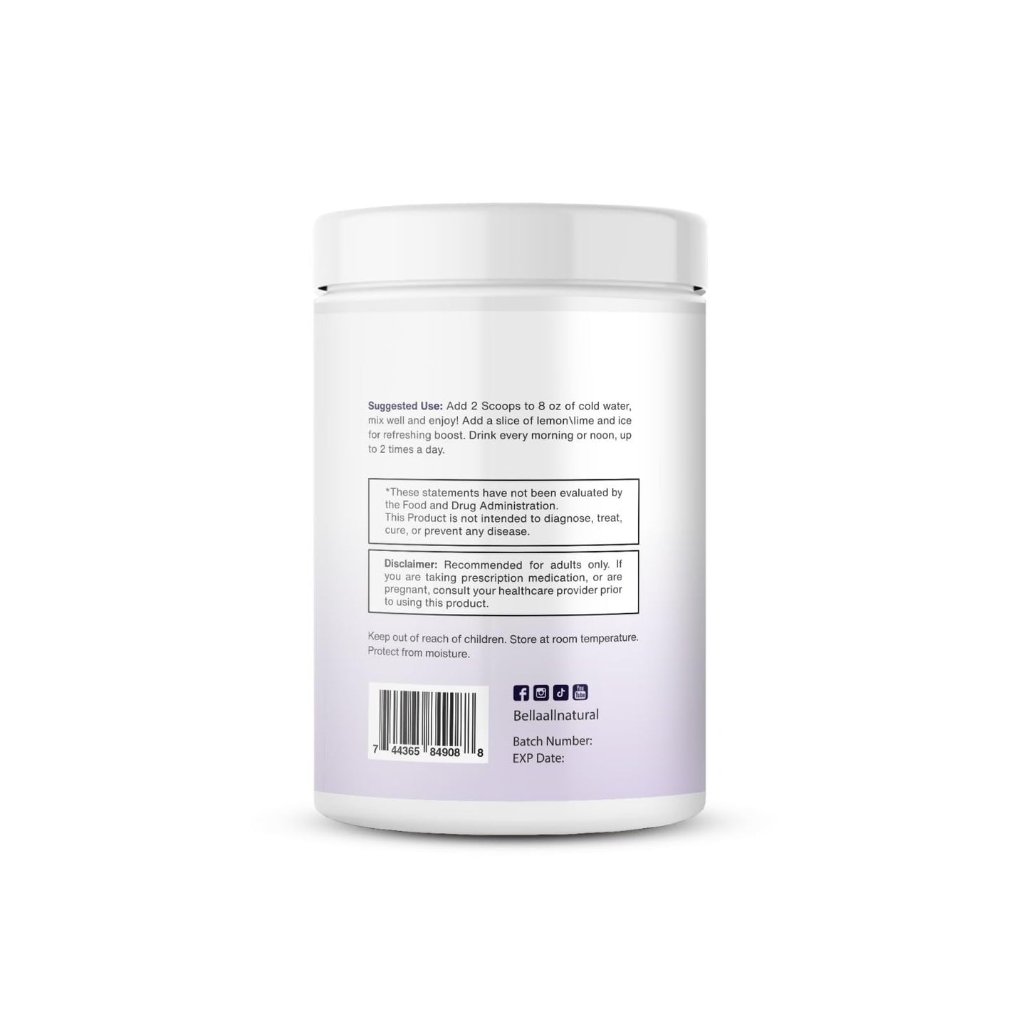 Bella All Natural Lemonade Black Berry