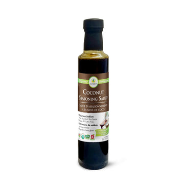Ecoideas Coco Natura Organic Coconut Seasoning Sauce - 250ml | Soy Sauce Alternative Made from Coconut Nectar | Low Sodium, Glut