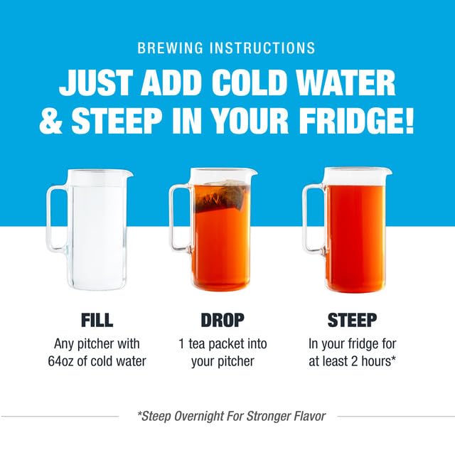 Tiesta Tea - Orange Tango Cold Brew, Premium Loose Leaf Blend, Non-Caffeinated Iced Tea, 10 Cold Brew Tea Packets - Brews One 64