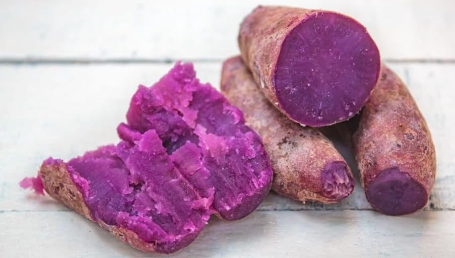 KEJORA 1 lb Japanese Purple Sweet Potato - Fresh & Delicious, Shipped via FedEx 2nd Day Air