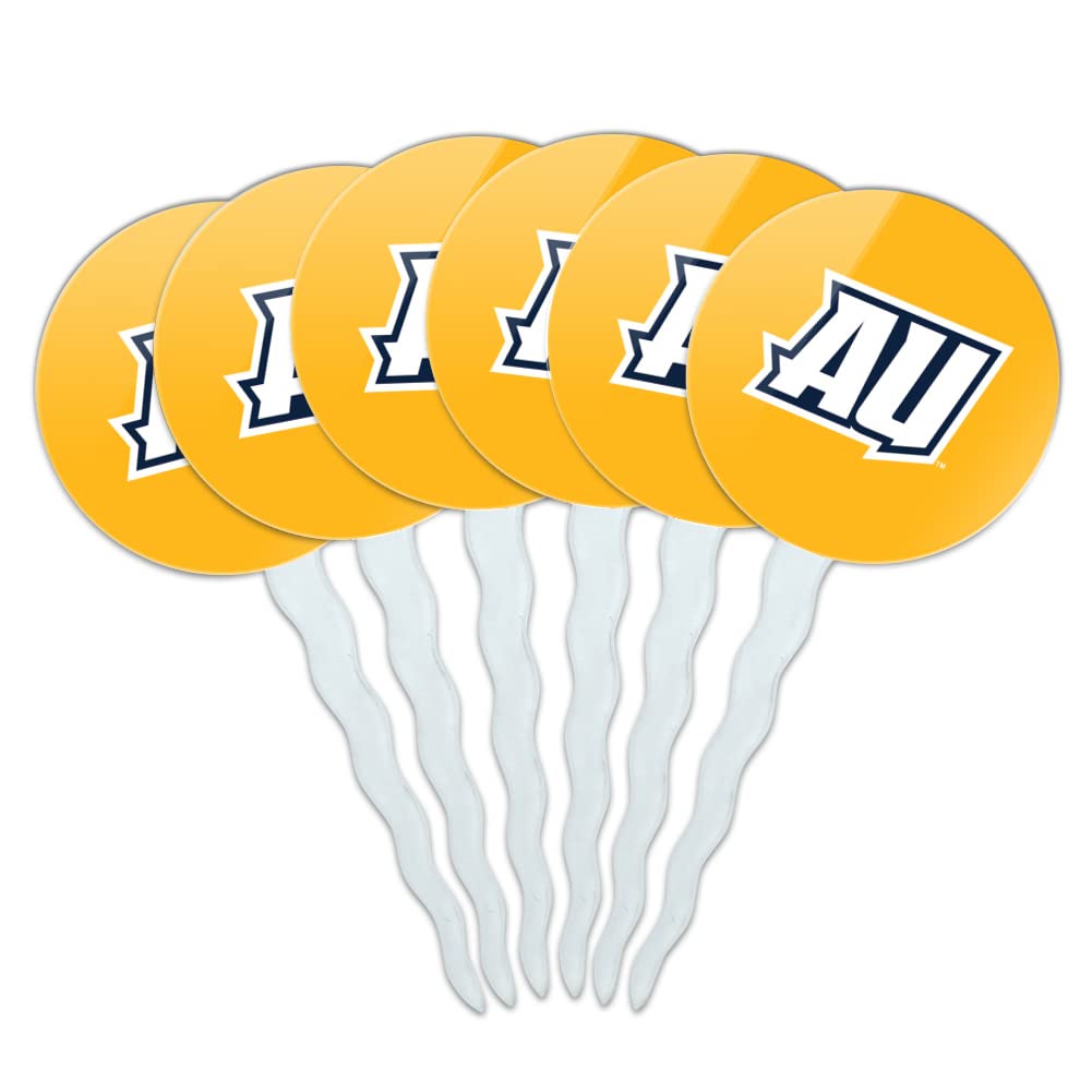 Averett University Secondary Logo Cupcake Picks Toppers Decoration Set of 6