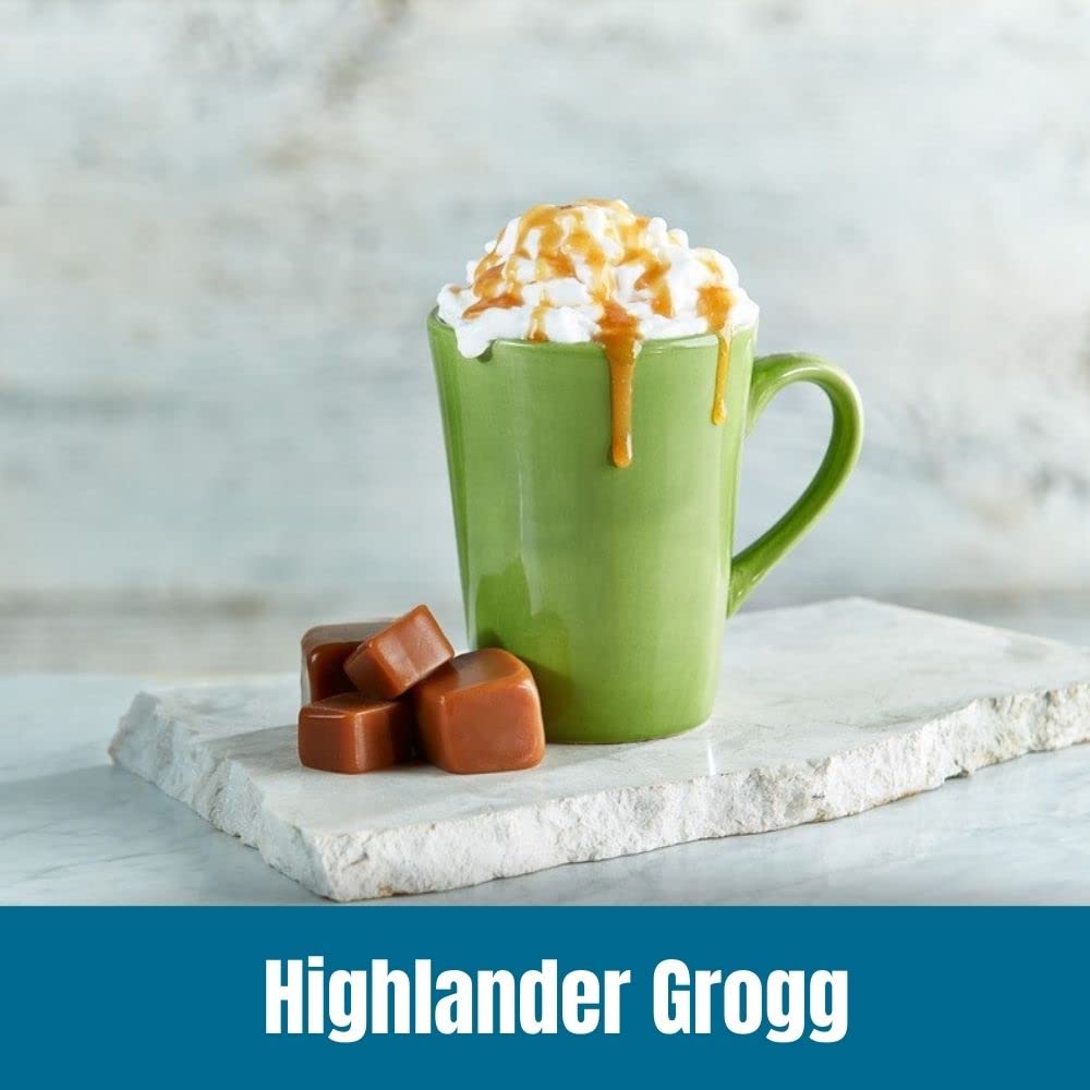 Door County Coffee - Highlander Grogg, Irish Creme And Caramel Flavored Ground Coffee - Medium Roast, Single Serve Cups - 60 Cou