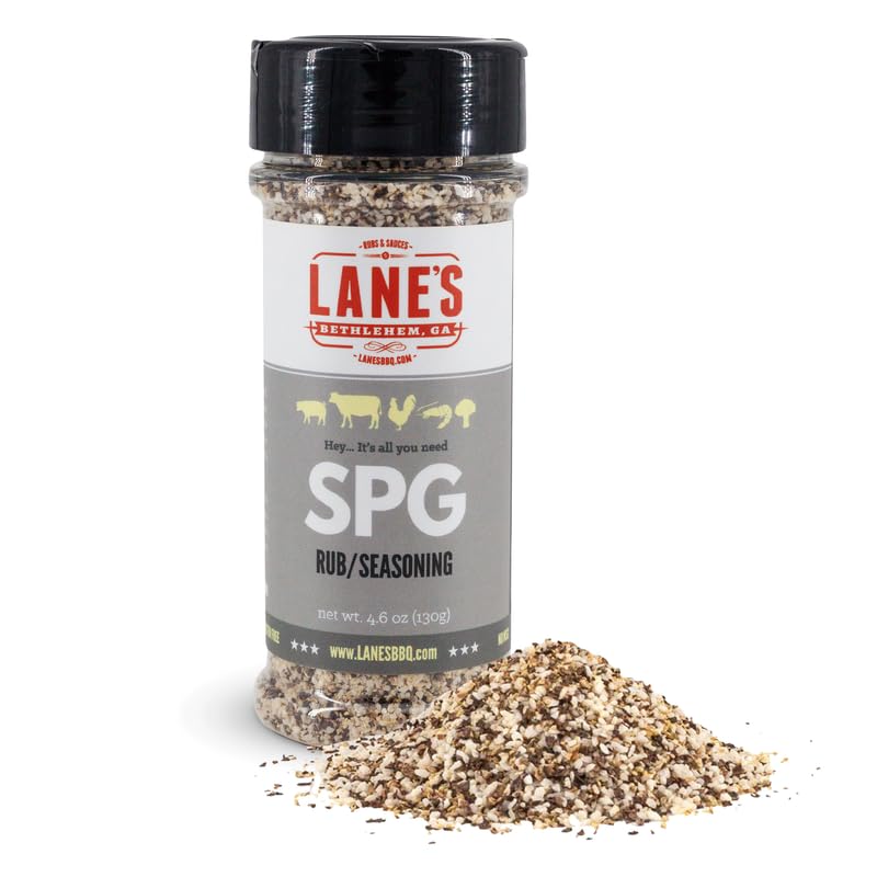 Lanes SPG Seasoning & Rub, All-Natural Salt Pepper Garlic, Gluten-Free, 4.6 Oz