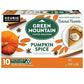 Green Mountain Coffee Roasters Pumpkin Spice, Keurig Single-Serve K-Cup Pods, Light Roast Coffee, 60 Count (6 Packs of 10)