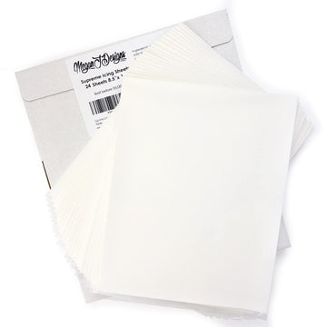 Supreme Icing Sheets 24 Pack Premium White Flexible Edible Frosting Printer Paper Cake Decoration 8.5'' X 11'' By Meganjdesigns