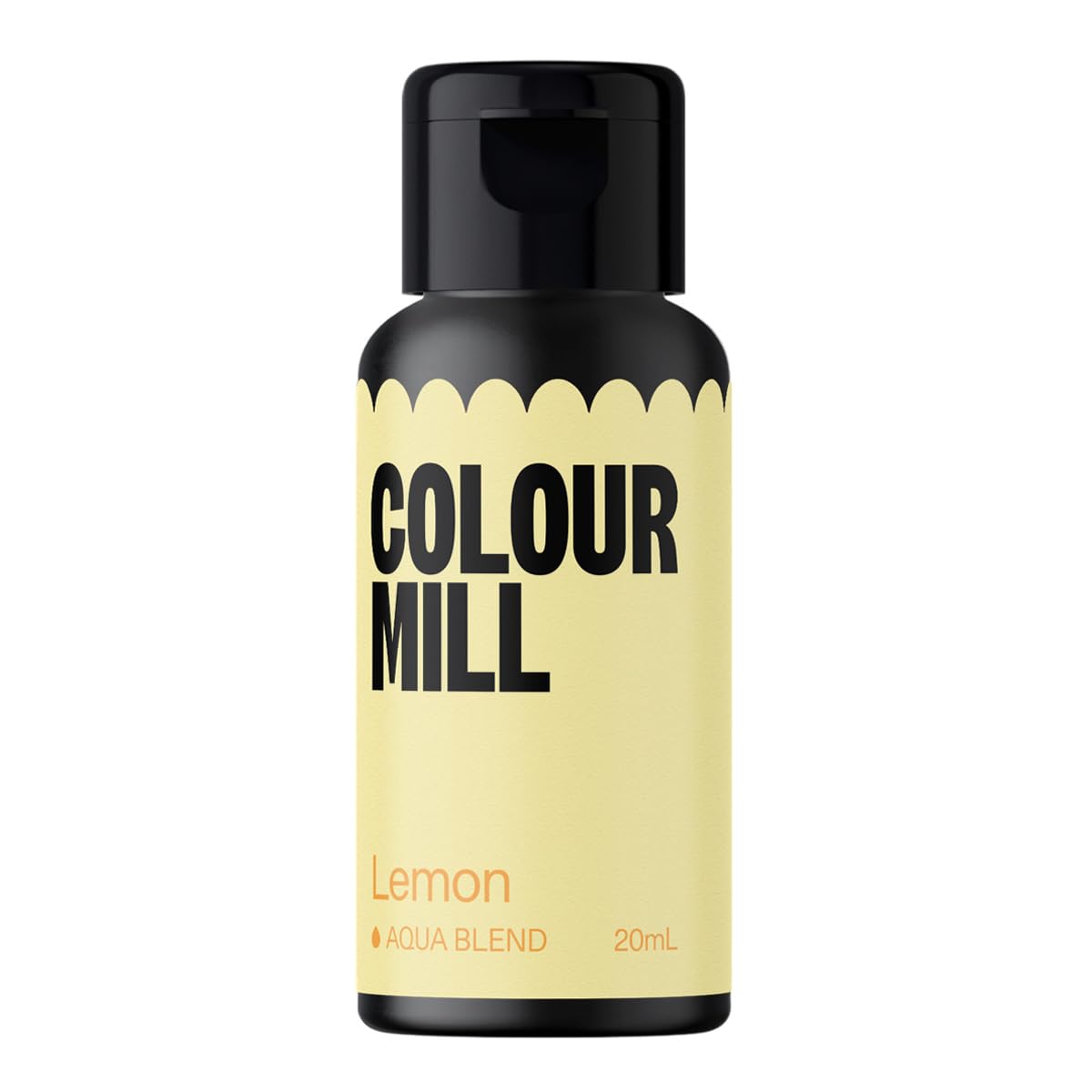 Colour Mill Aqua Blend Water-Based Food Coloring, 20ml, Lemon, Model CMA20LMN