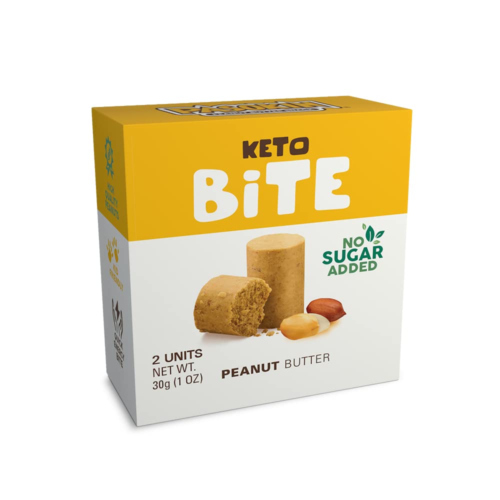 Pasokin Keto Bite Peanut Butter Snack - Low Carb, Gluten-Free, Vegan, Plant-Based Protein Energy Bites - Keto Snacks, Model: Keto Bite PB FBA