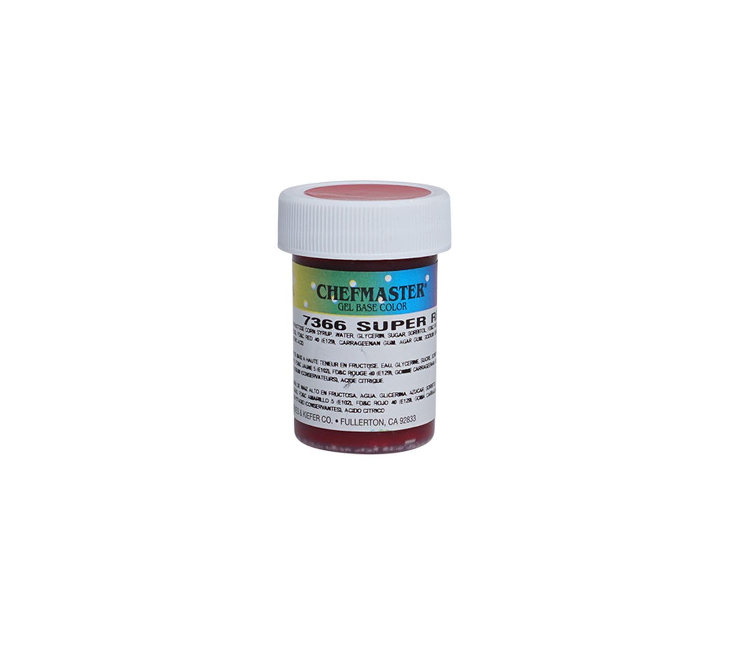 Chefmaster Super Red Gel Food Coloring | Vibrant Color | Professional-Grade Dye for Icing, Frosting, Fondant | Baking & Decorati