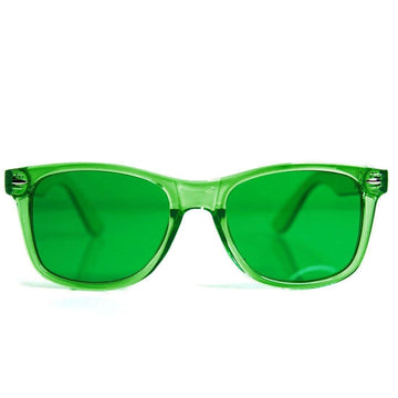 Green Color Therapy Mood Glasses Migraine Glasses Light Therapy Chakra Healing Glasses Chromotherapy Green Colored Lenses