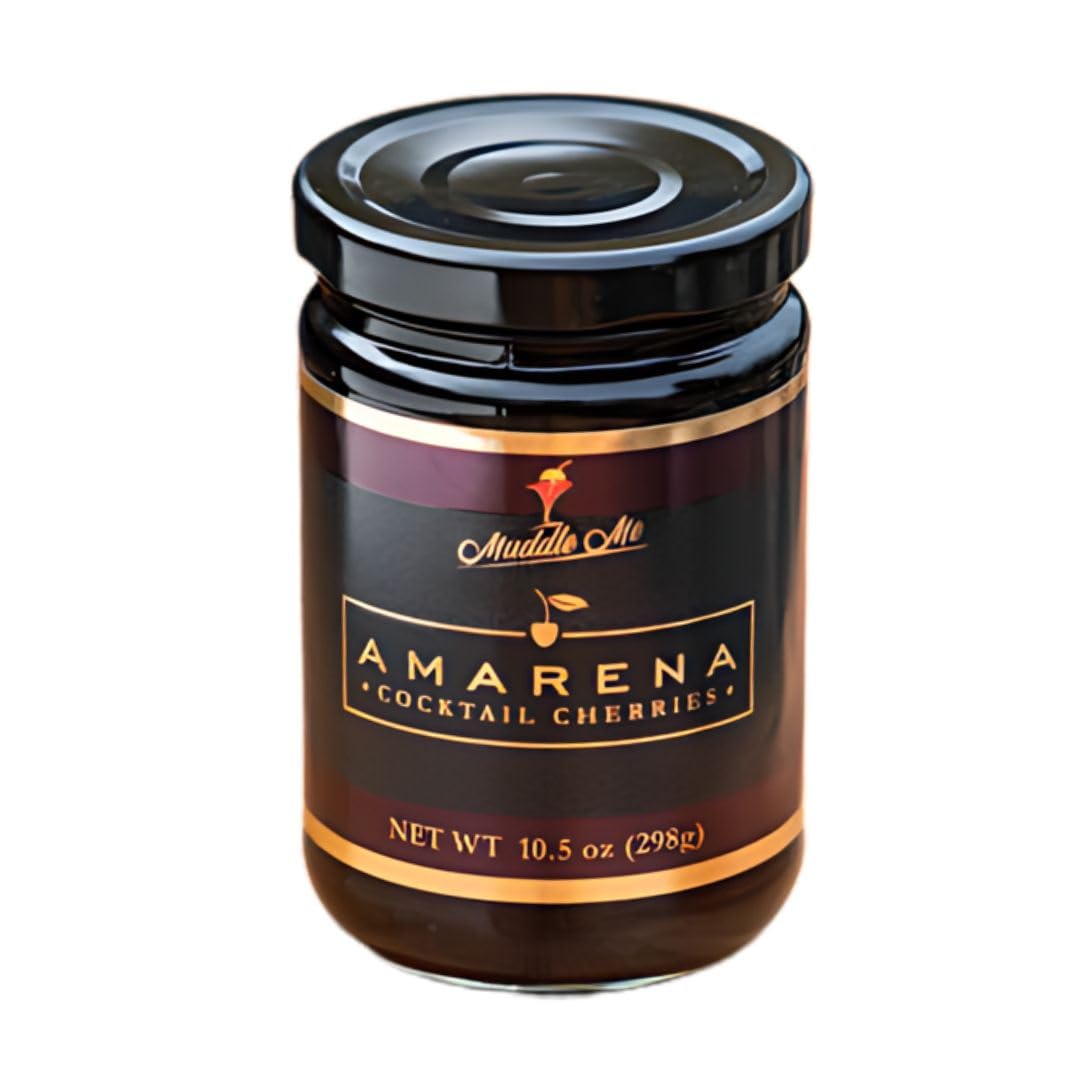 Forest Floor Foods Amarena Mixed Flavor Cherries - Bold & Luscious  Dark Cherry Intensity In Velvety Syrup  Classic Italian Style  10.5 Oz Jar