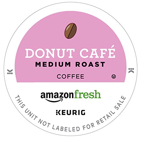 AmazonFresh K-Cups Donut Cafe, Medium Roast, 80 Count, Compatible with Keurig Brewer