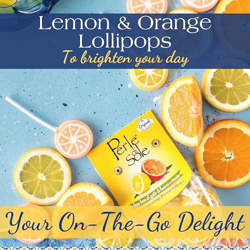 Perle di Sole Lemon & Orange Lollipops — Italian Citrus Candy