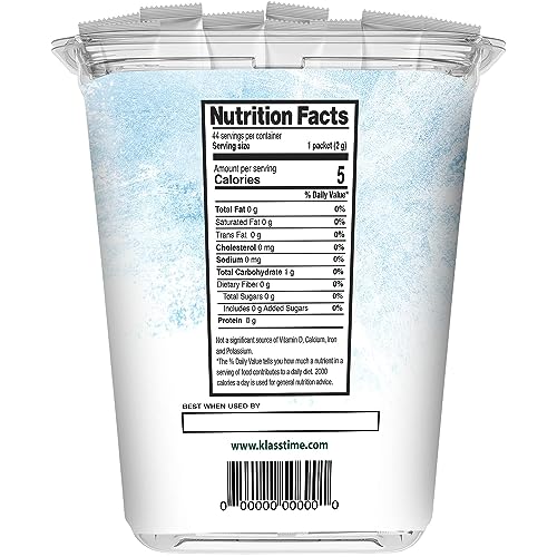 Iced Tea Drink Mix - Klass Sugar Free Variety Pack - Peach & Lime Black Tea On-The-Go! (44 Count Powder Stick Packs) 5 Calories