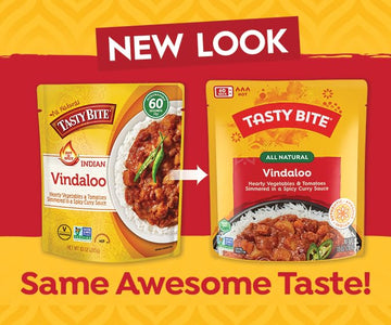 Tasty Bite Hot & Spicy Vindaloo, 10 Ounce, Pack of 6, Ready to Eat, Microwavable Entree, Sweet & Sour, Vegetarian