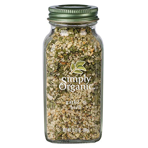 Simply Organic Garlic 'N Herb, Certified Organic | 3.1 Oz | Pack Of 6