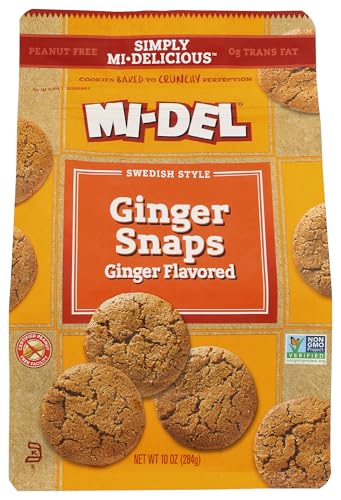 Mi-Del cookies ginger Flavored Snaps 10 Ounce (1 Pack)