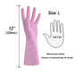 Household Cleaning Gloves - Reusable Kitchen Dishwashing Gloves With Latex Free, Cotton Lining, Waterproof, Non-Slip (Large, 3 P