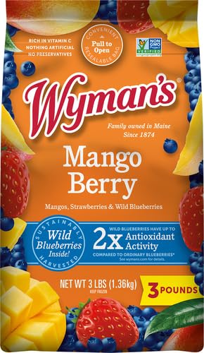 Wymans Mango Berry, 3 lb (Pack of 1) - Mango, Strawberries & Wild Blueberries