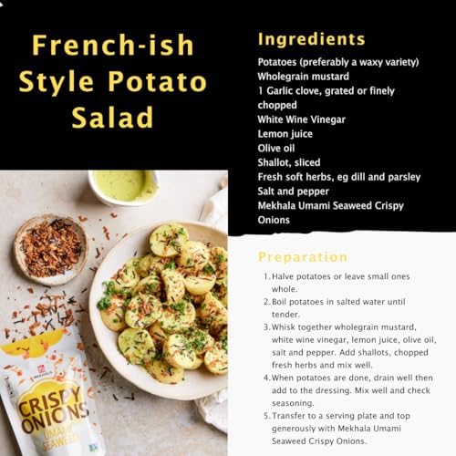 Mekhala Crispy Onions Variety Pack - Salad Toppings Crunchy Fried Onions For All-Purpose Seasoning Like Keto, Ramen Toppings, An