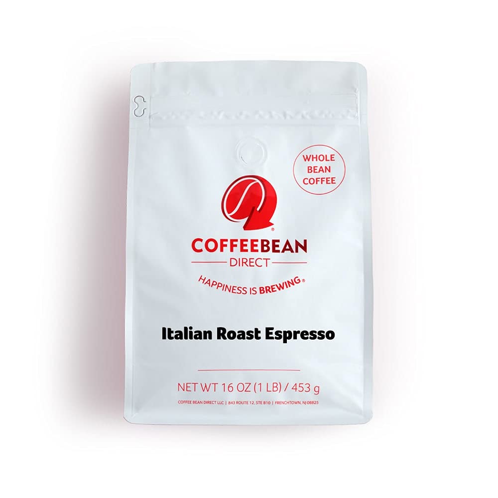 Coffee Bean Direct Italian Roast Espresso, Whole Bean Coffee, 1-Pound Bag