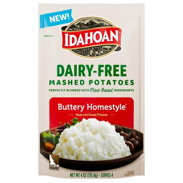 Idahoan Dairy-Free Mashed Potatoes, 4 oz (pack of 12)