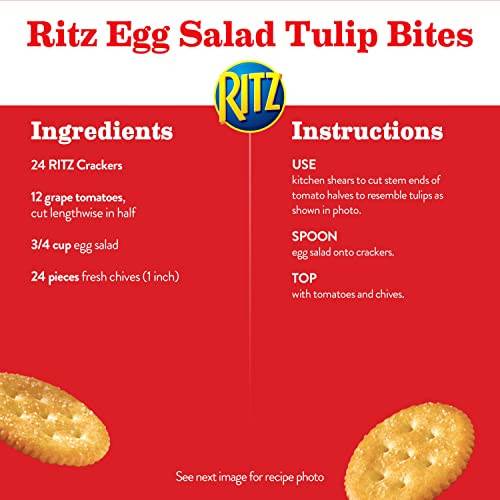 RITZ Original Crackers, Snacks for Kids and Adults, Bulk Lunch Snacks, Family Size, 6 - 20.5 oz Boxes